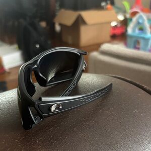 Black Sunglasses with Gold Lenses